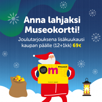 IG Museokortti joulu 2020 museoille SUOMI